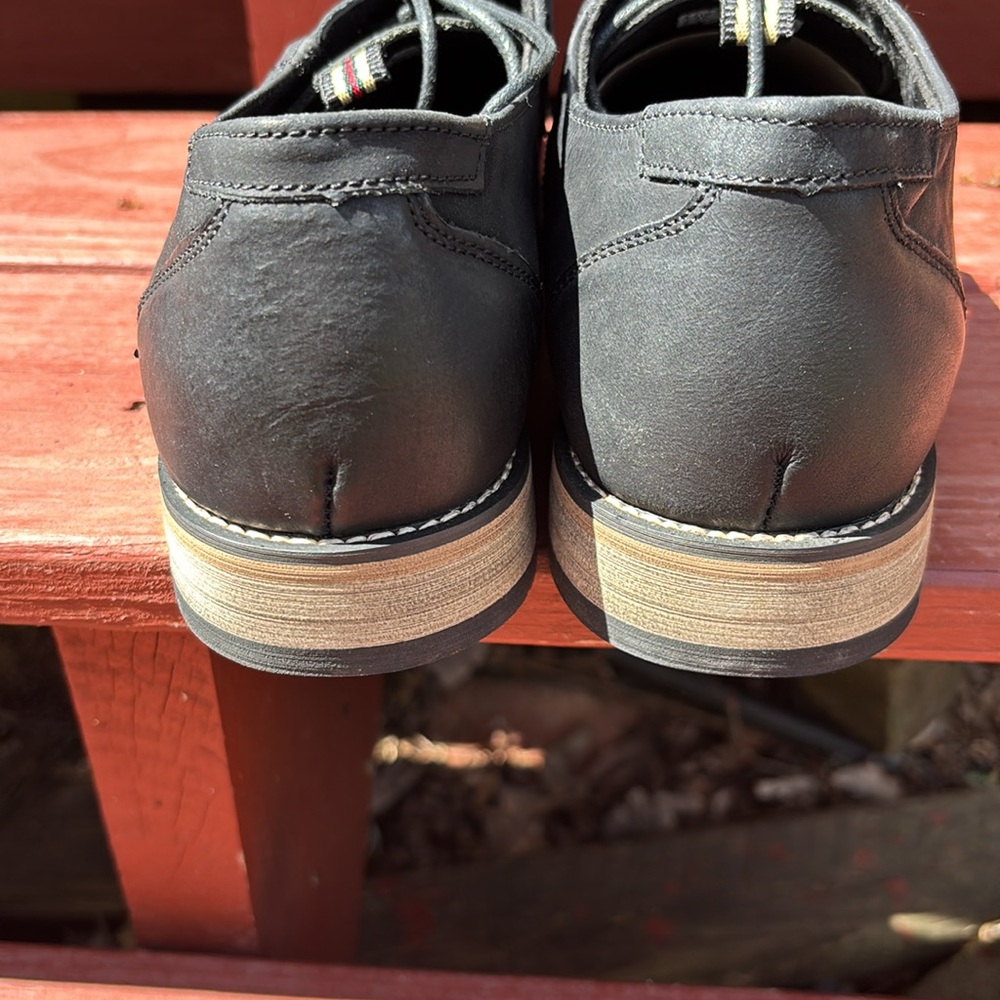 NEW W/ TAGS JONSEN MILAN BLACK LEATHER 9.5 - Picture 5 of 10